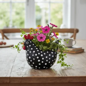 Chicken-Shaped Spotted  Small Planter