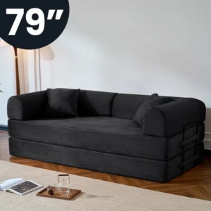79" Folding Convertible Sofa Bed