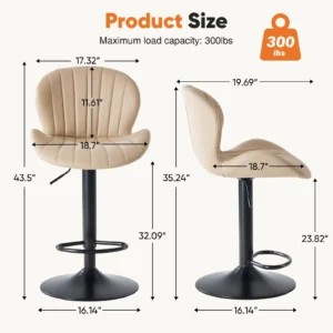 360° Swivel Chairs for Kitchen Island