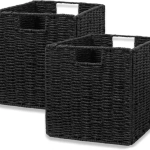 2 Wicker Storage Baskets