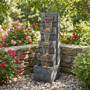 Outdoor 4-tier Water Fountain